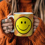 Helter Skelter Smiley Face Mugs Choice Of Six Colours, thumbnail 1 of 12