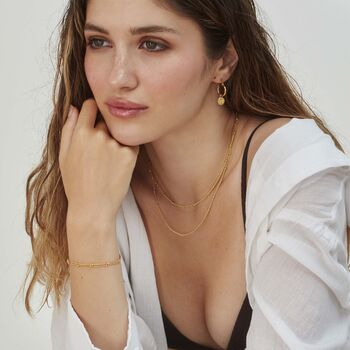 Lume Necklace Layering Set Silver Or 18ct Gold Plated, 3 of 6