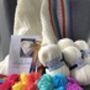Rainbow Edged Cosy Baby Blanket Crochet Kit, thumbnail 1 of 4