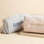 Personalised Small Rose Celestial Linen Wash Bag, thumbnail 7 of 7