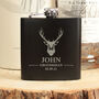 Personalised Stag Groomsman Two Tone Hip Flask, thumbnail 2 of 4