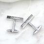 Personalised Graduation Bar Cufflinks, thumbnail 1 of 8