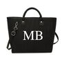 Personalised Large Initial Tote Cross Body Bag, thumbnail 2 of 6