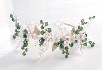 'Zara' Forest Inspired Bridal Headband, 7 of 9