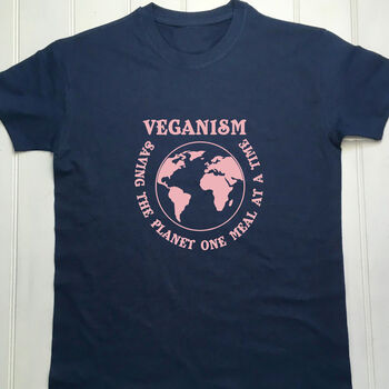 Personalised Vegan Save The World T Shirt, 3 of 9