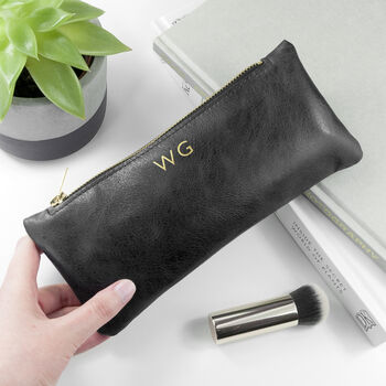 Monogrammed Luxury Leather Slimline Clutch, 8 of 12