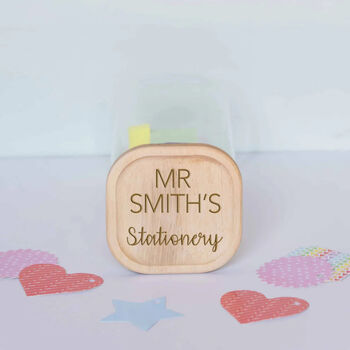 Personalised Engraved Lid Teacher Storage Jar, 2 of 2