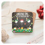 Fun Christmas Gift Coaster Drinking Wine Secret Santa, thumbnail 2 of 5