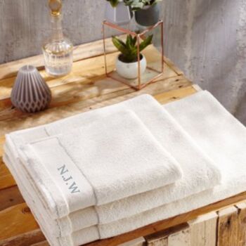 Personalised Premium Organic Cotton Hand Bath Towel, 6 of 8