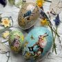 Easter Egg Paper Container Vintage Bunny, thumbnail 2 of 7