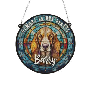 Basset Hound Memorial Suncatcher, 2 of 6