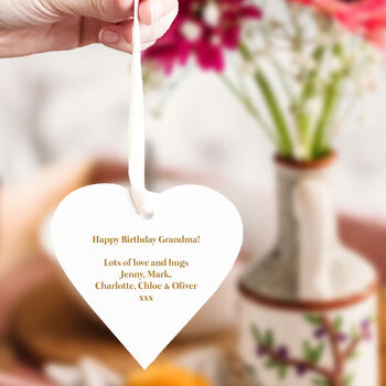 Personalised Birthday Heart Gift For Grandma, 2 of 7