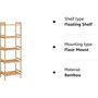 Five Tier Bamboo Storage Rack Organiser Shelves Unit, thumbnail 8 of 10