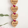 Personalised Hanging Hearts For Grandparents, thumbnail 2 of 3