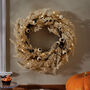 Giant Luxury Pre Lit Pampas Autumn Wreath, thumbnail 1 of 7