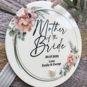 Mother Of The Bride Personalised Keepsake Plaque, 2 of 3