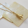 Lily Pendant With 22ct Gold Plating, thumbnail 1 of 5