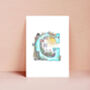 Glastonbury Festival G Letter Print, thumbnail 2 of 6