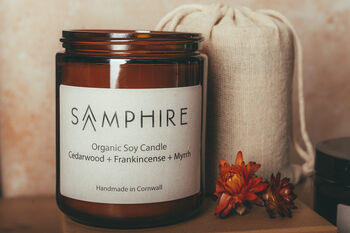 Hand Poured Soy Candle Sage + Sea Salt, 2 of 4