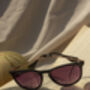 Black Traditional Style Sunglasses, thumbnail 6 of 6