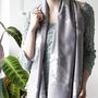 Personalised Brushed Silver Roses Mix Blend Scarf, thumbnail 5 of 10