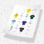 Leeds Classic Football Kits Team Print, thumbnail 3 of 4