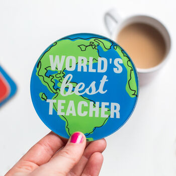 'World's Best Teacher' Coaster, 4 of 5