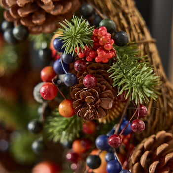 Winter Forest Fruits Door Wreath, 5 of 6