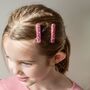 Silver Glitter, Kids Hair Clip, Party Bag Filler, thumbnail 4 of 5