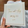 Personalised Wedding Album White Leather, thumbnail 8 of 9