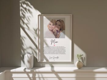 Personalised Photo Print Gift For Mum Or Mummy, 2 of 4