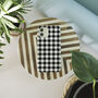 Black And White Gingham Biodegradable Phone Case, thumbnail 6 of 8