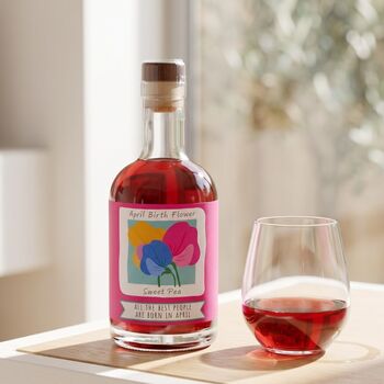 Personalised Birth Flower Gin, 2 of 7
