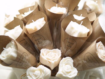 Personalised Wedding Hearts Candles Favours Party Gifts, 4 of 9