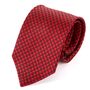 Red And Black Houndstooth Silk Tie 8cm, thumbnail 1 of 3