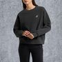 Women's Hoy Explore Sweater Washed Black, thumbnail 1 of 6