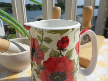 Small Jug In Poppy Chintz Design, 2 of 8