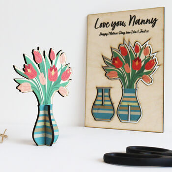 Pop Out Wooden Keepsake Mother's Day Card, 10 of 12