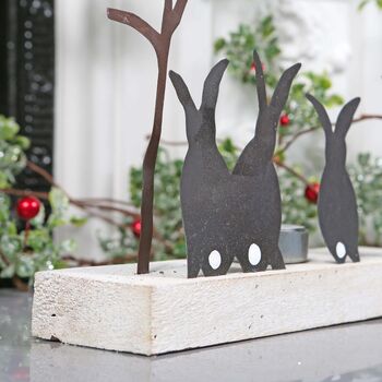 Moonlight Bunnies Tea Light Holder, 3 of 3