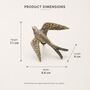 Soaring Eagle Brass Cabinet Knob, thumbnail 2 of 9