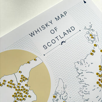 Scotland Scotch Whisky Map Regions And Distilleries 24, 2 of 8