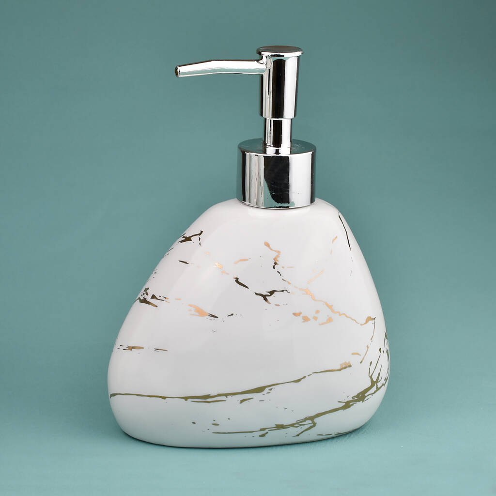 G Decor Five Piece Lisbon Marble Effect Bathroom Set By G Decor