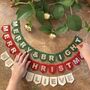 Traditional Christmas Mantlepiece Bunting Felt Garland, thumbnail 1 of 4