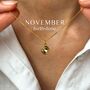 November Birthday Gift For Her, Birthstone Topaz Crystal Necklace, thumbnail 1 of 9
