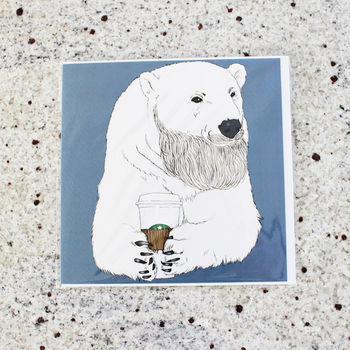 Polar Beard Greeting Card, 3 of 3