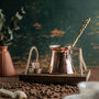Handmade Solid Copper Coffee Pot With Brass Handle, thumbnail 5 of 5