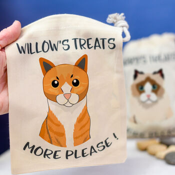 Personalised Cat Treat Gift Bag, 3 of 3