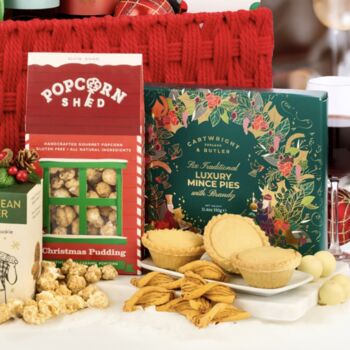 Red Rope Basket Festive Hamper, 6 of 6