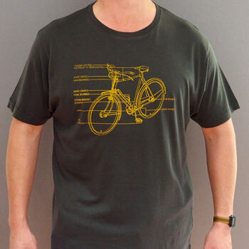 Bike Diagram T Shirt By Stabo