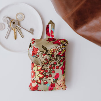Floral Print Fabric Shopping Bag, 3 of 4
